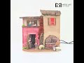 Video: Scena borgo con fontana 10 cm in movimento