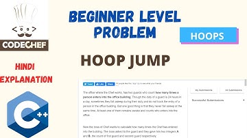 HOOP JUMP | Codechef beginner level  solution c++ | hindi video