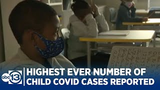 Highest-ever number of COVID cases in children reported across U.S.