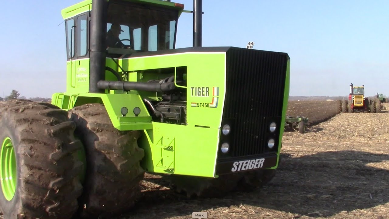 BIG TRACTORS PLOWING