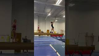 Side Aerial+ Split Jump on Beam