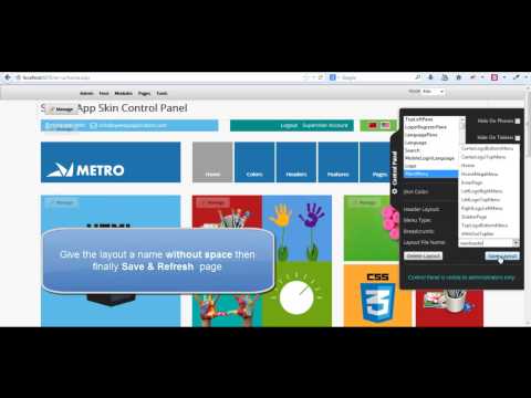 Metro DotNetNuke Skin Control Panel Intro - SpeedyApplication.com