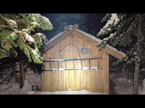 Один в ТАЙГЕ КРУГЛЫЙ ГОД ЖИВУ В ИЗБУШКЕ ТРУДОВЫЕ БЫТОВЫЕ БУДНИ