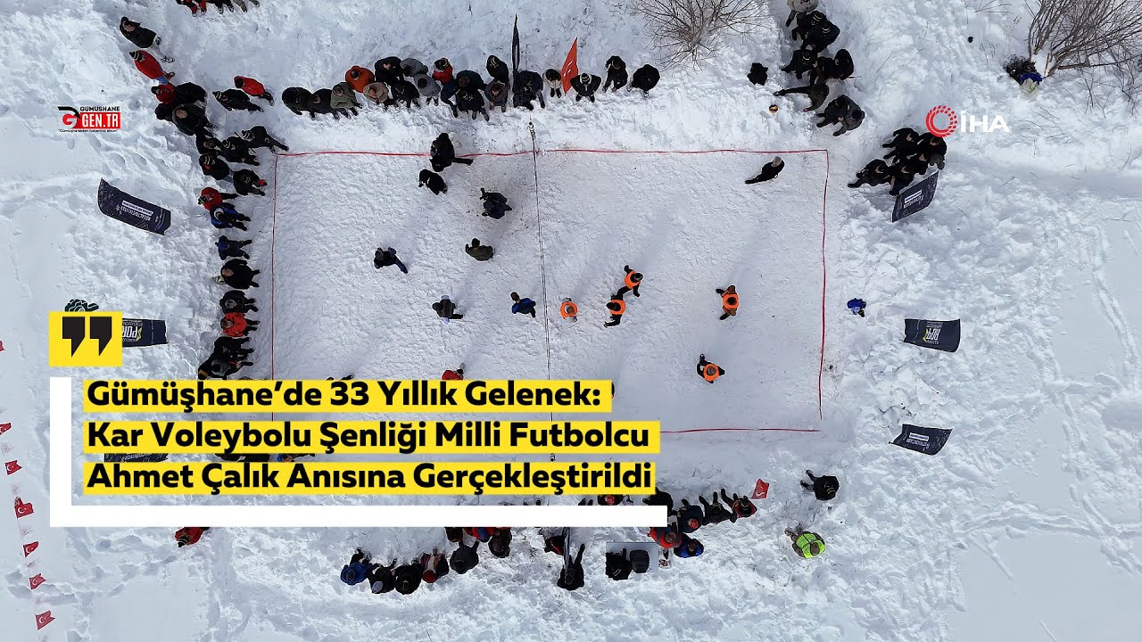 Gümüşhane'nin Zirvesinde Dev Vefa: 🏐❄️ 33. Kar Voleybolu Şenliği (Ahmet Çalık Anısına)