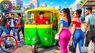 トゥクトゥク・リキシャ・シミュレーター2026 🚖 乗客の送迎オフロードゲーム | Androidゲームプレイ screenshot 1