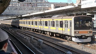 209系1000番台トタ82編成 団臨返却回送 我孫子駅発車