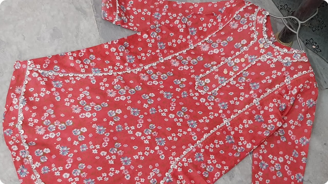 Designer kurti cutting and stitching for little girls