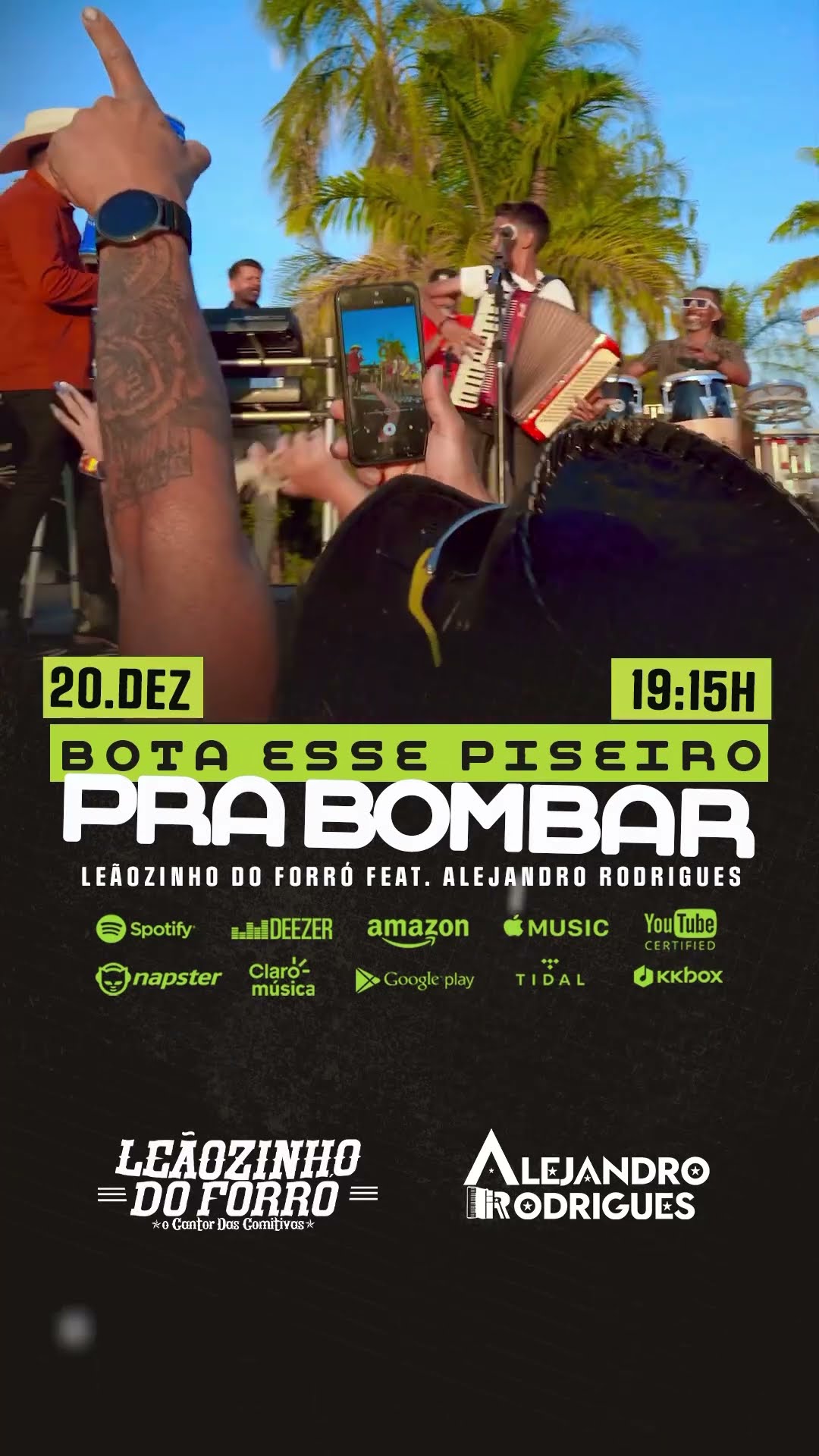 Bota esse Piseiro pra bombar lançamento com Alejandro Rodrigues cantando junto #boanoiteee #leãozi
