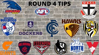 Round 4 AFL Tips 2022