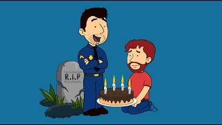 Grown-up Timmy celebrates his late fathers birthday
This story takes place in the future, as Adultish Timmy who has to be grown-up to be a man in his twenties.
Timmy paid a visit to his late fathers grave to bring a birthday cake to celebrate and honor his birthday, even though his father, Officer David McKay, was up in heaven. Grown-up Timmy celebrates his late fathers birthday