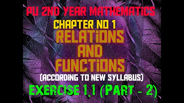 Relations and function ex. 1.1 part 2| Relation and function in kannada | Simply Maths| HFB