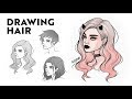 HOW TO DRAW HAIR: STEP BY STEP