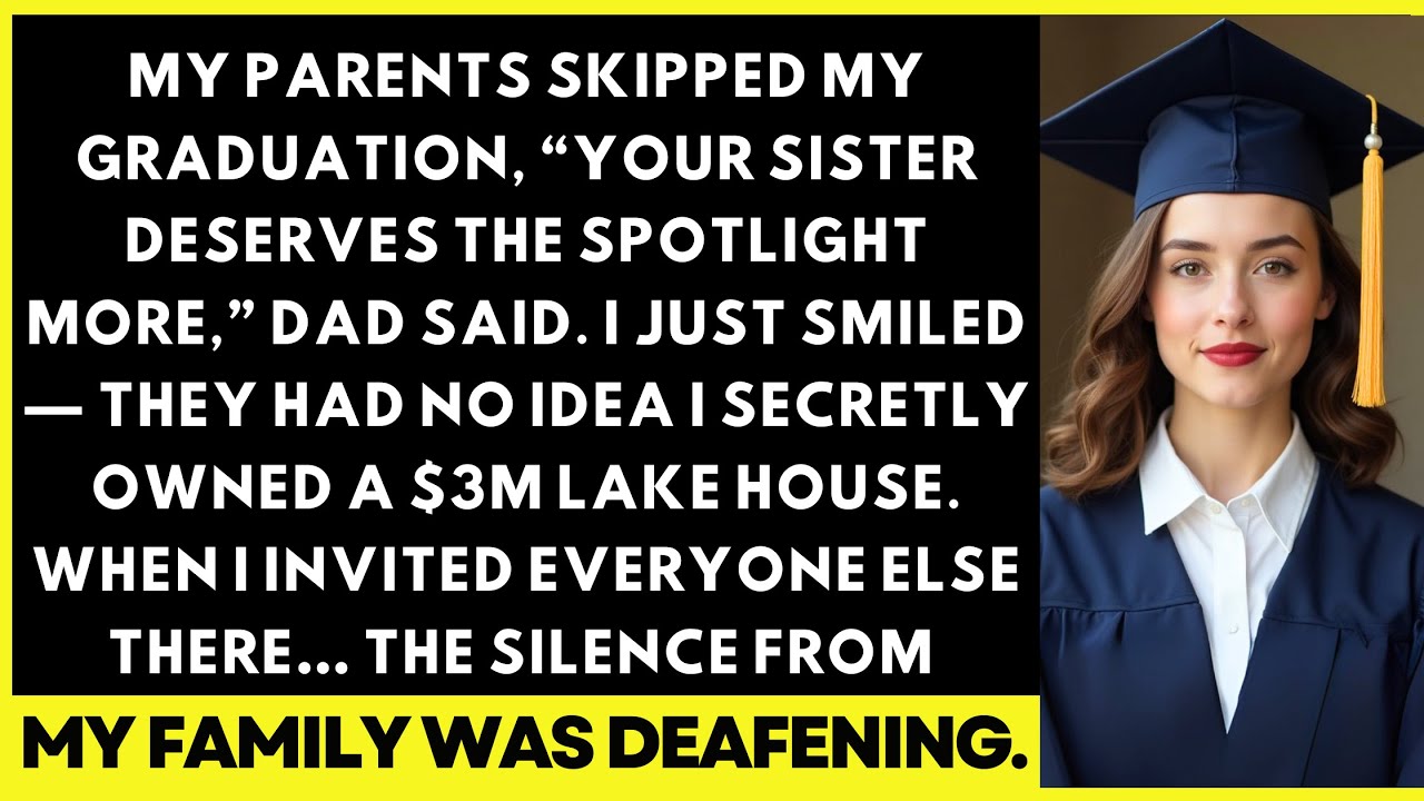 My Parents Skipped My Graduation, “Your Sister Deserves The Spotlight More,” Dad Said. I Just Smiled