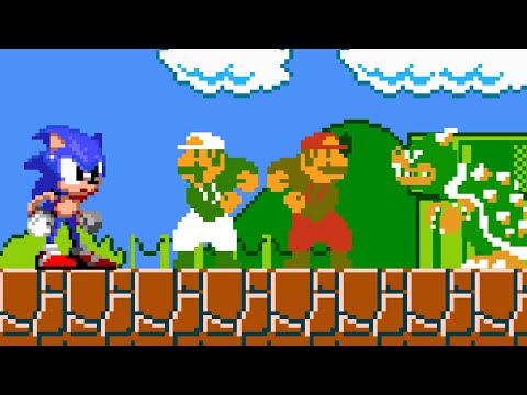 Sonic and Tails dance but its Mario Bros NES for some reason (Animation)