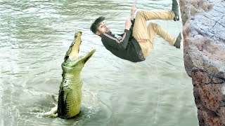 Crocodile Attack Man In African River Wild Animal Attack Fun Made Movie By Wild Fighter