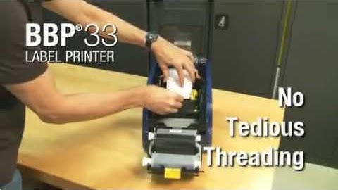 Brady BBP33 Label Printer video