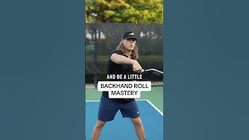 Save this to master your backhand roll #pickleball #pickleballtips #drill #goatpaddle