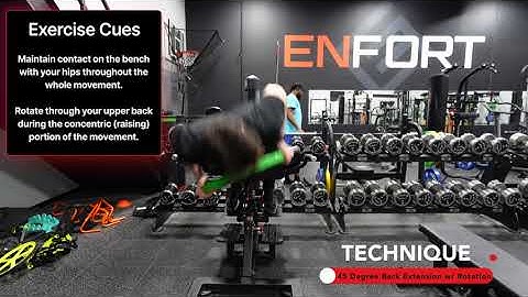 45 Degree Back Extension with Rotation (Technique)
