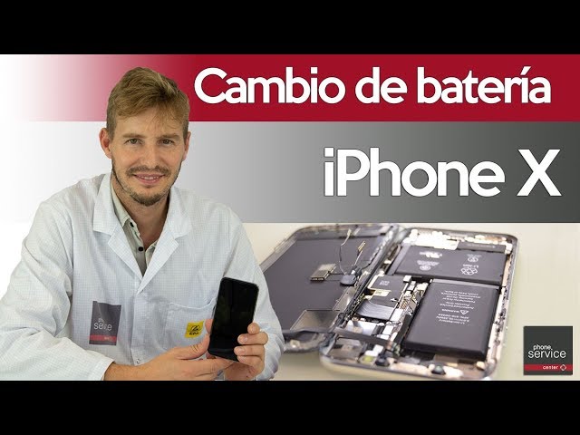 Sustitución de batería iPhone X - phonexpres