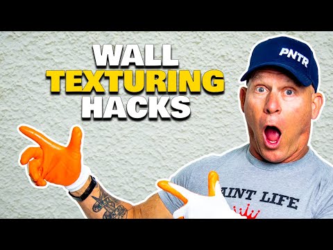 Drywall & Sheetrock Texturing Hacks.  How To Spray Texture A Wall.