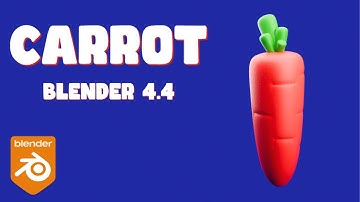 How to Model a Low Poly 3D Carrot in Blender 4.4