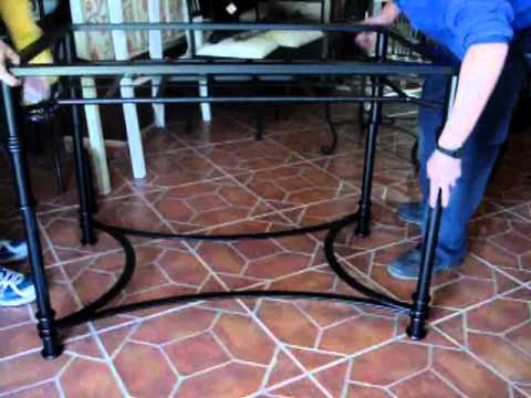 Mesas de forja youtube Patas para mesa comedor hierro forjado