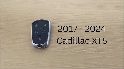 How To Replace or Change Cadillac XT5 Remote Key Fob Battery 2017 - 2024