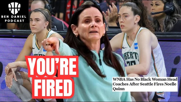New York Liberty FIRE CHAMPIONSHIP HEAD COACH Sandy Brondello As WNBA  Reporter RACE BAITS FOR CLICKS