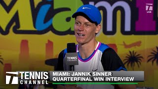 Jannik Sinner Motivated by Rivals Alcaraz & Medvedev | Miami QF