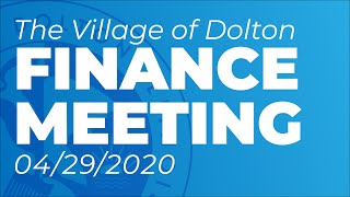 Finance Committee Meeting April 29, 2020