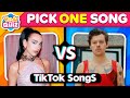 Pick one kick one  the most popular tiktok songs  music quiz 