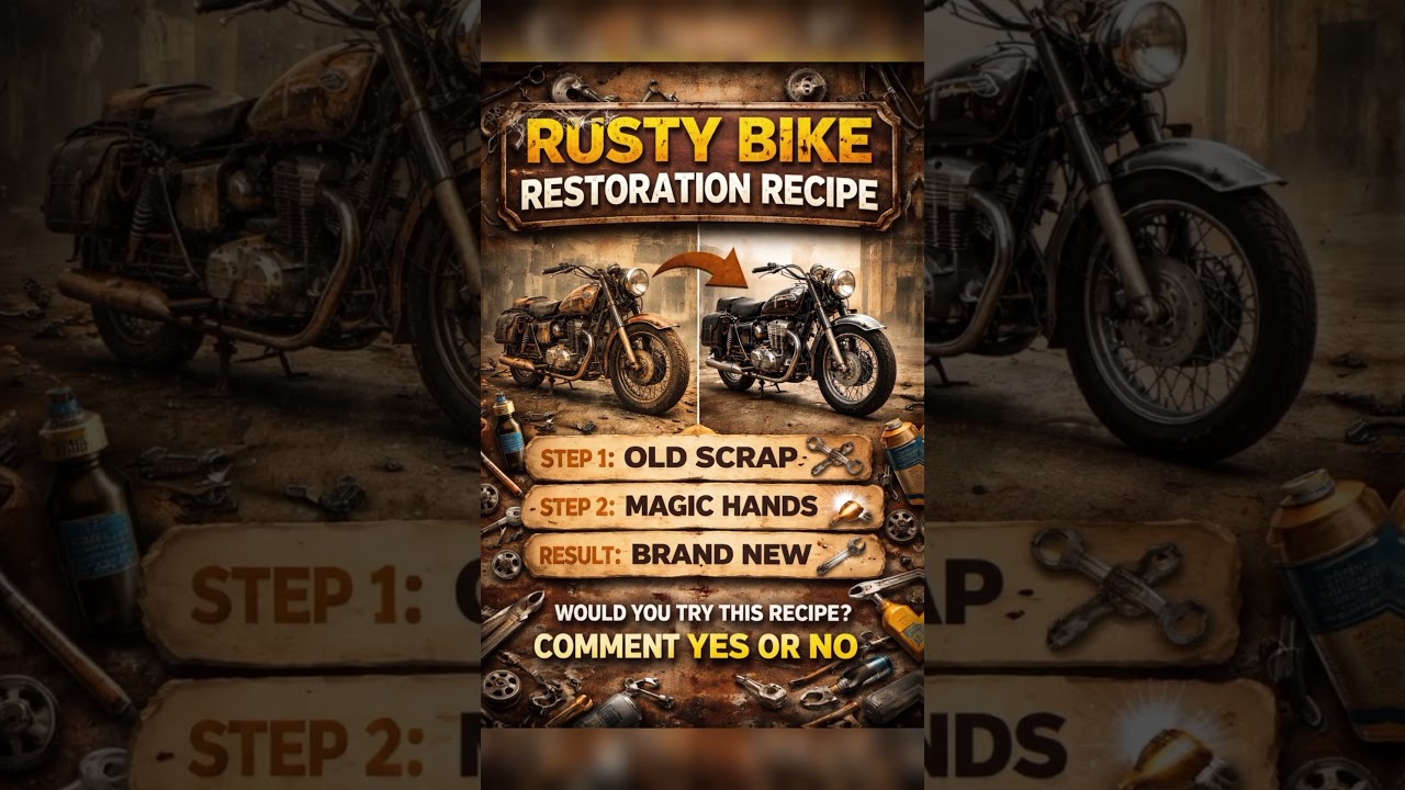 Rusty Bike Restoration Recipe 🏍️ | From Old Scrap to Brand New 🔥| AutoMorphiaX