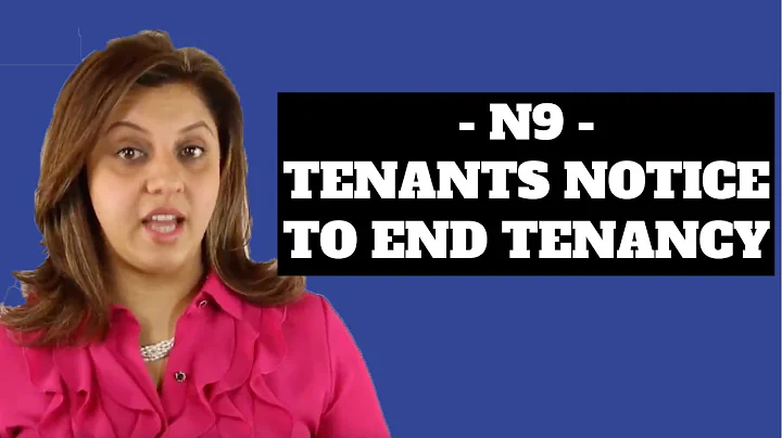 N9  - Tenants notice to end tenancy