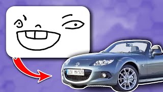 Drawn Car Faces | What If Cars Had Real Faces?