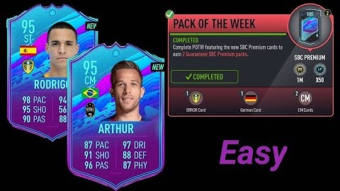 FUT 20 by Pacybits | Easiest Way for 2 100% SBC Premium Packs - Pack of the Week | Weekly Objective