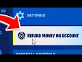 How To REFUND MONEY on Fortnite Account! (Claim Now)