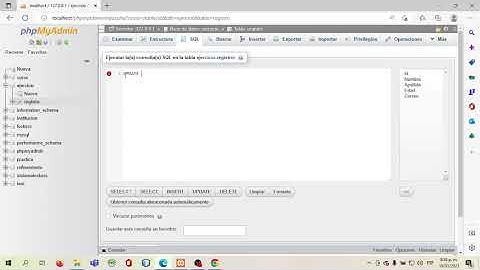 Como actualizar información con la sentencia UPDATE en MySQL
