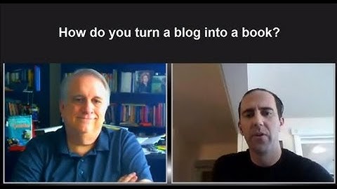 How do you turn a blog into a book