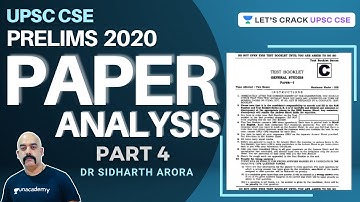 UPSC CSE Prelims 2020 Paper 1 | Detailed Analysis | Part 4 | Question Paper and Answer Key