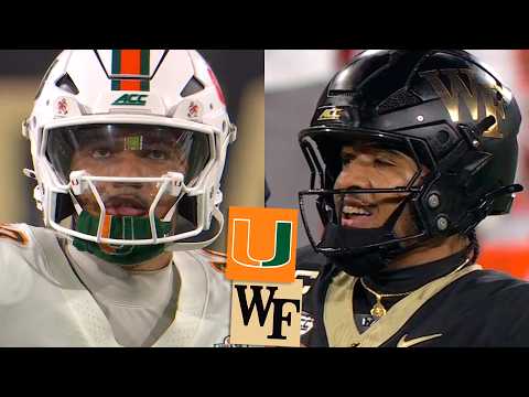 #5 Miami vs Wake Forest College Football Highlights Full Game 2026