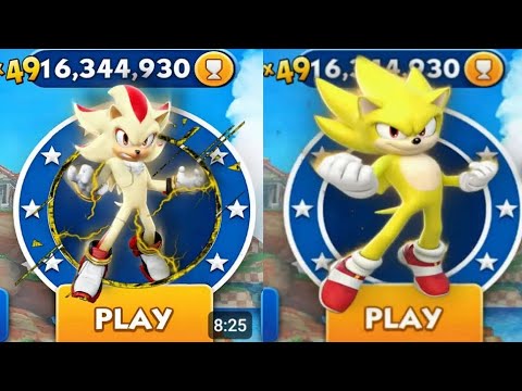 Super movie shadow vs super movie sonic in sonic dash _gamplay vs ALL ...