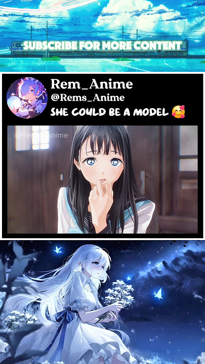 She should become a model | Akebi's Sailor uniform | #animemoments #anime