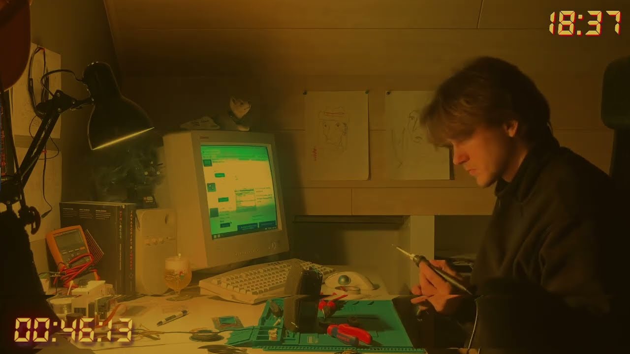 study with me 1hour! rain sounds