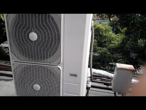 EC error of a split type aircon due to lack of refrigerant .