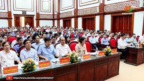 Đoàn ĐBQH tỉnh tiếp xúc cử tri huyện Hoa Lư