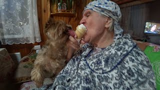 картинка: ВЛОГ Мороженое / Женька и мама отжигают 😱🙈🤣 / Надо поддержать Любашу  27 апреля 2020 г.
