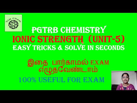 Ionic strength easy tricks unit-12