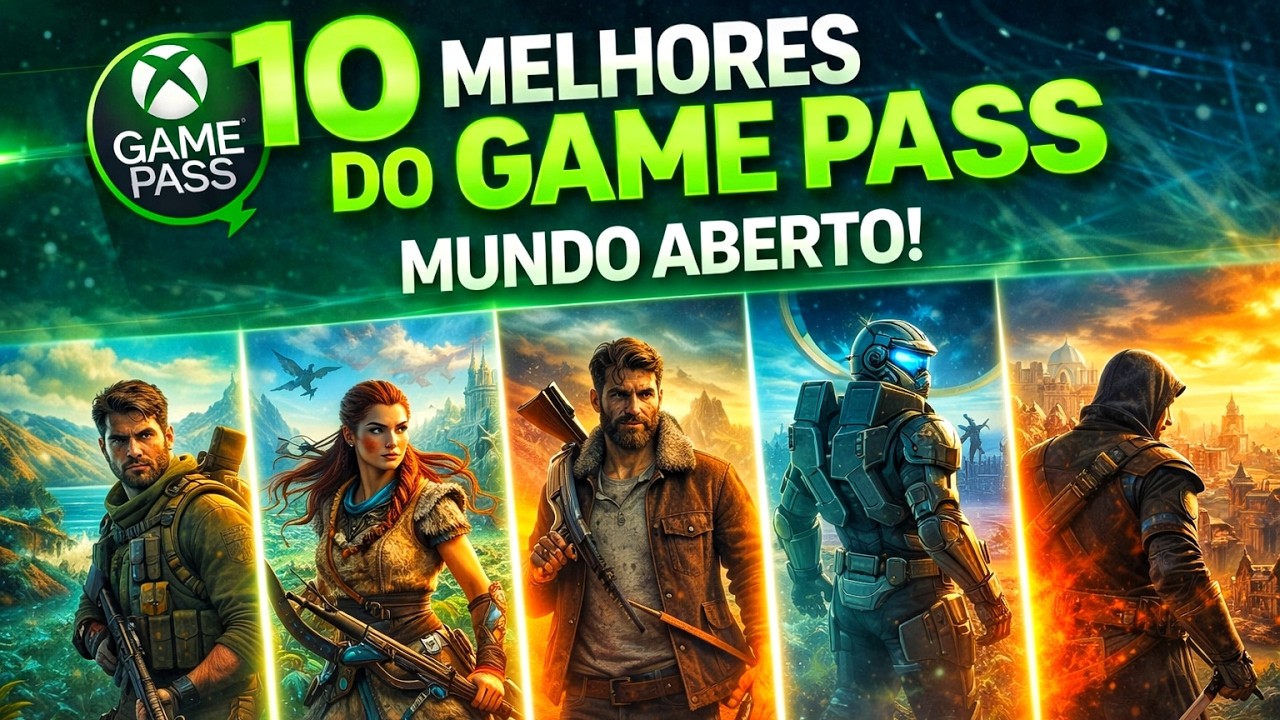 Os 10 MELHORES JOGOS do XBOX GAME PASS de MUNDO ABERTO!