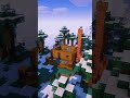 Небольшой заснеженный дом в майнкрафте |🏚️|