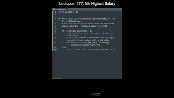 Leetcode 177. Nth Highest Salary in Python | Python Leetcode | Python Coding Tutorial | Python ASMR
